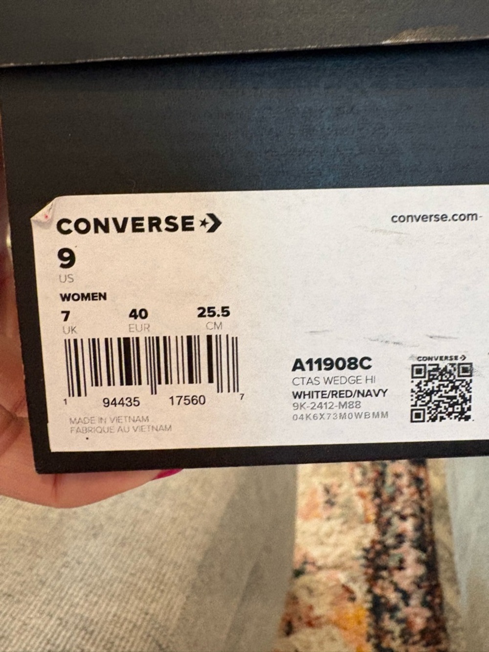 Converse Chuck Taylor All Star Classic Wedge Platform Women’s Size 9 White NIB - Picture 10 of 12